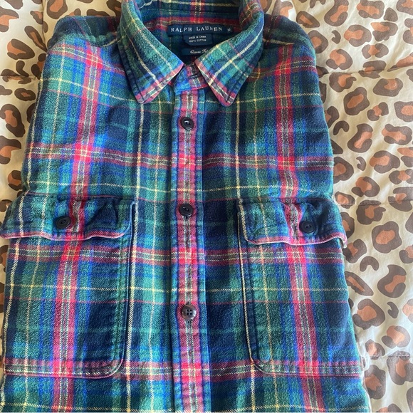Ralph Lauren womens Multicolor Plaid Shirt - Picture 4 of 5